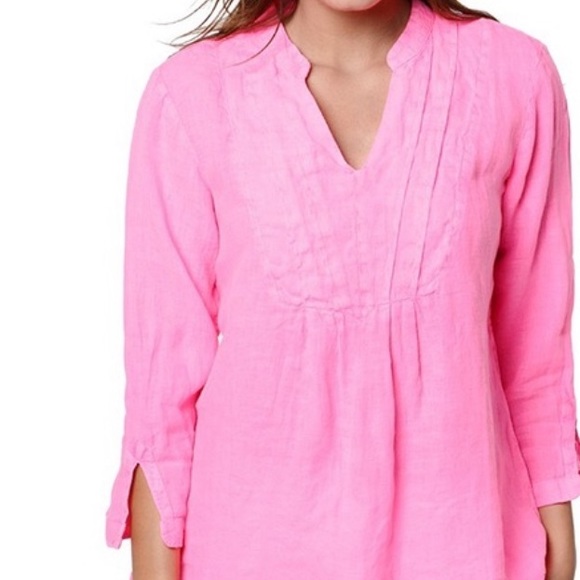 Vineyard Vines Linen Tunic Top - Picture 2 of 12